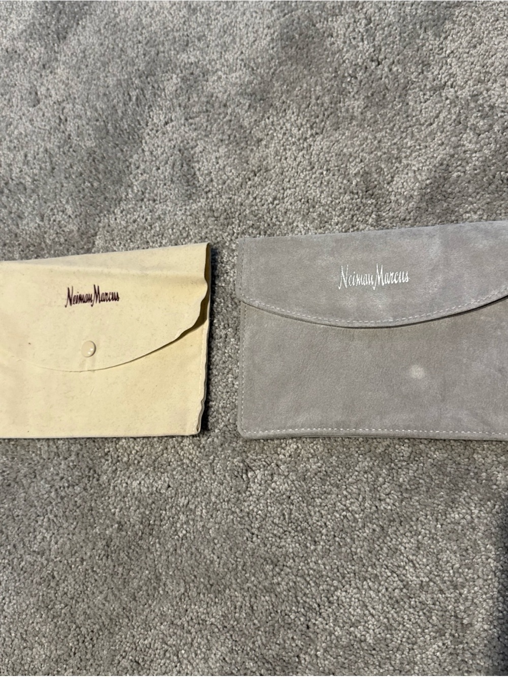 Neiman Marcus Jewelry Holders Lot Of 2 Gray Cream